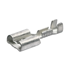 KNIPEX No.97 99 050 Silver Uninsulated Female Spade Connector, Plug Connector , 20-18AWG , 2.8 x 0.8mm.