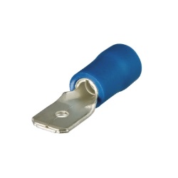 KNIPEX No.97 99 111 Nylon Crimp Blade Terminal , 20 - 18AWG , 6.3 x 0.8mm. (Blue)