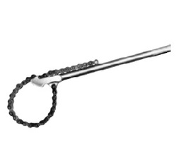 POWER TEAM No.7401 Ratcheting Chain Wrench, 3&quot; to 6 3/4&quot; OD Handle Capacity, 666' lb Capacity