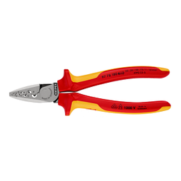 KNIPEX No.97 78 180 T Crimping Pliers For Wire Ferrules , 180mm.