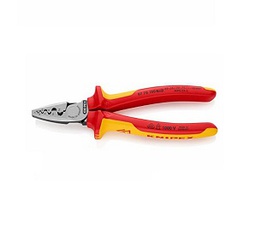 KNIPEX No.97 78 180 T Crimping Pliers For Wire Ferrules , 180mm.