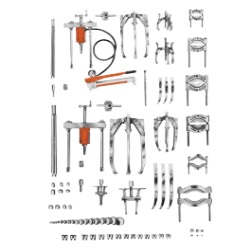 POWER TEAM No.IPS3017 Industrial Puller Set for Wooden Storage Box and Accessories Listed Below , 17.5 Ton (Wt. 191.00 lbs.)