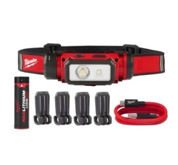 ไฟฉายคาดหัว LED MILWAUKEE No.L4 HL2-301 USB Rechargeable Headlamp 600 Lithium