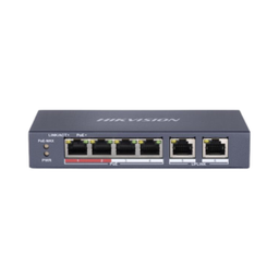 อุปกรณ์กล้องวงจรปิด HIKVISION No.HVS-3E0106P-E/M Hikvision Switch POEs 100Mbps Unmanaged , 4Port