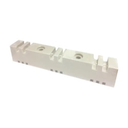 ฉนวนซัพพอร์ทสำหรับทองแดง SHINOHAWA No.BS027 (EL210) Bus bar support (High 28/Groove 7.5mm.) White