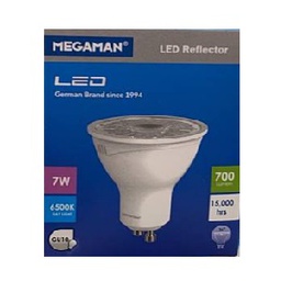 หลอดไฟ MEGAMAN LED Reflector GU10 6500K , 7W (Daylight)