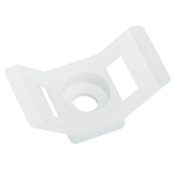 แป้นยึดเคเบิ้ลไทร์ SAZN No.PL215 (HC-4) Saddle Type Ties Mount : 29x15x12 mm. (100pcs/ea) white