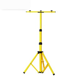 ขาตั้งโคมไฟสปอต์ไลท์ 3 ขาแบบ 2 โคม HI-TEK No.HAFE284A2 Tripod For Fixture Yellow , 60-150 cm.