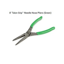 SNAP-ON NO.96ACFG Talon Grip™ Needle Nose Pliers :Green , 8&quot;