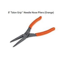 SNAP-ON NO.96ACFO Talon Grip™ Needle Nose Pliers :Orange , 8&quot;