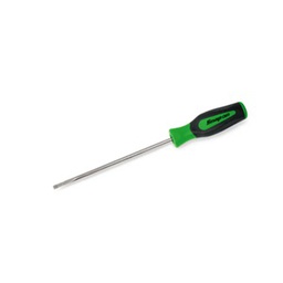 SNAP-ON No.SHD480G Screwdriver Flat Tip Cabinet Instinct Hard Handle Greem .032 tip 11.11/16&quot;