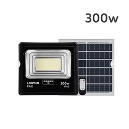 โคมไฟฟลัดไลท์พลังงานแสงอาทิตย์ LAMTAN No.DL P.3 LED Solar Floodlight Smart sensor Pax :Daylight  IP65 , 300W