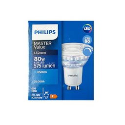 หลอดไฟฮาโลเจน PHILIPS No.MAS LED Halogen Light Bulb , 220V , 6.2W , 6500K , 36D , GU10 (DIM) , (daylight)