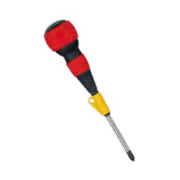 ไขควงหัวบอล VESSEL No.220F (2069055) Free-Turning Ball Grip Screwdriver (Screwdriver only) , -6 x 150 mm.