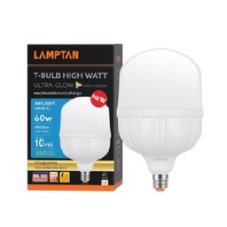 หลอดแอลอีดี LAMPTAN LED No.T-BULB High Watt Ultra-Glow 220-240V 6600lm , 60W (Daylight) With Connecter