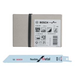 ใบเลื่อยเซเบอร์ซอว์ โลหะ BOSCH No.S922BF (2608656027) Sabresaw Blade : Metal (100 Pcs./Pack)