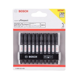 ดอกไขควง BOSCH No.2608522405 Screwdriver bit PH2 , 65 mm. (10pcs/ea) black