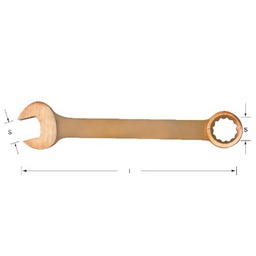 [125070019030] CARLTSO NO.EX206-46A Wrench Combination (Non-Sparking Tools) AL-BR 46mm.