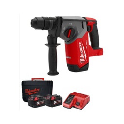 สว่านโรตารี่ไร้สาย MILWAUKEE No.M18FHX-302 Cordless Rotary Drill 18V :SDS Plus (Charger , 2x Battery 5.0Ah)