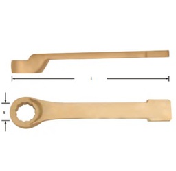 [125047019004] CARLTSO NO.EX201F-36B Wrench Striking Box Offset 12P (Non-Sparking Tools) BE-CU 36mm.