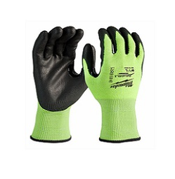 [001000000474] ถุงมือกันบาด MILWAUKEE NO.48-73-8932 Cut 3 Dipped Gloves Size L