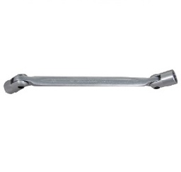 [102028076001] ประแจบ๊อกซ์ 2 หัว (แบบอ่อนตัว) KING TONY NO.19101012 Double Swivel End Socket Wrench , Size 10x12mm.