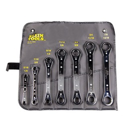 [102027063001] KLEIN NO.68222 Ratcheting Box Wrench Set 7pcs.