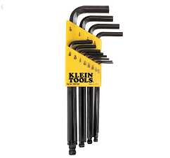 [102050063001] KLEIN NO.BLK12 Set Wrench Ball Hex 0.05-5/16 (12pcs/set)