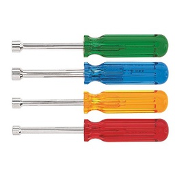 [103011063024] KLEIN NO.70084 4-Piece Nut Driver Set 3 Shafts