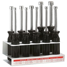 [103011063029] KLEIN NO.70200 10-Piece Metric Nut Driver Set With Metal Stand 3 Shafts