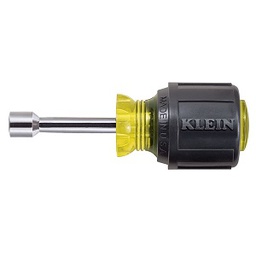 [103026063002] KLEIN NO.610-5/16 Yellow Cushion Grip Stubby Nut Drivers Tip size 5/16&quot; x 1-1/2&quot; (38mm.)