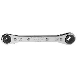 [104014063019] KLEIN NO.68309 Ratcheting Refrigeration Wrenchs size 3/6&quot; and 1/4&quot;sq. x 1/2&quot; and 9/16&quot; hex