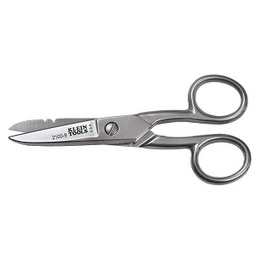 [111015063004] KLEIN NO.2100-9 Stainless Steel Electricians Scissors - Stripping Notches Size 5-1/4 (133mm.)