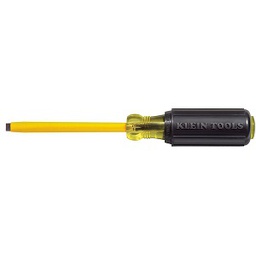 [124030063015] KLEIN NO.620-4 Coated Cabinet Tip HD Screwdrivers Round size 6mm x 4&quot; (102mm.)