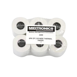 [212014000042] MIDTRONICS NO.A095 Thermal Printer Paper, 6pcs/Pack, for EXP Series, GR8 Series, HYB-1000, MDX Series