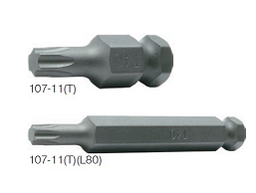 [103018071298] KOKEN NO.107-11(T)-L80-T55 Torx Bit Size T55, L 80mm. ดอกไขควงท๊อกซ์ แกน 11 มิล