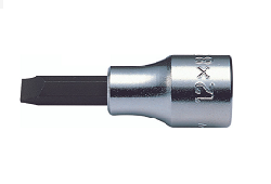 [101208071001] KOKEN NO.4005-60-8 Slotted Bit Socket Size 8mm., 1/2&quot;Dr. บ๊อกซ์เดือยโผล่ แบน 