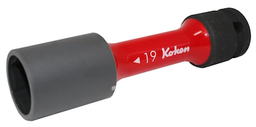 [101219071083] KOKEN NO.14145PM-110-19 1/2&quot;Dr. 19mm. 6P ลูกบ๊อกซ์ลม ขอบบางพิเศษ สีแดง สำหรับล้อแม๊กซ์