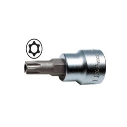 [101131071040] ลูกบ๊อกซ์เดือยโผล่ท๊อกซ์มีรู KOKEN NO.3025TH-L50-T25H 3/8&quot;Dr. Tamper Resistant Torx Bit Socket, T25H Size 18mm. L 50mm.