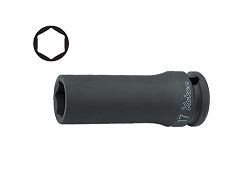 [101178071027] KOKEN NO.14301M-20 1/2&quot;Dr. Thin Walled Deep Impact Socket 20mm. L 80mm. 6P