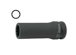 [101181071011] KOKEN NO.14306M-20 1/2&quot;Dr. Thin Walled Deep Impact Socket 20mm. L 80mm., 12P