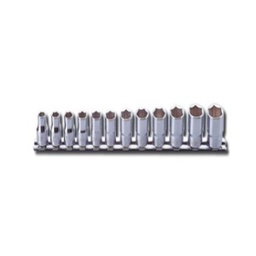 [101074071013] ลูกบ๊อกซ์สั้น KOKEN NO.RS3405M/12 Deep Socket Set on Rail 8-19mm. 12P (12pcs/ea)