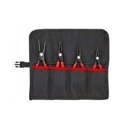 [102050345003] ชุดคีมถ่างแหวน (ซองผ้า) KNIPEX No.00 19 57 (2088088) Circlip plier set in roll bag , 4pcs/ea