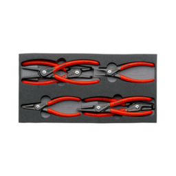 [102050345005] KNIPEX NO.00 20 01 V02 Circlip Pliers Set 6 circliers in a foam tray