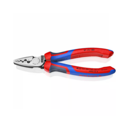 [104014345072] KNIPEX NO.97 72 180 Crimping Pliers for end sleeves (ferrules) (180mm.)