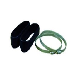 [215011000772] NEDERMAN No.20342490 Hose clip with rubber sleesves, Pair, 100 mm.