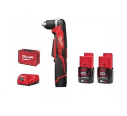 [201017862028] สว่านไร้สายมุมฉาก MILWAUKEE NO.M12RAD-202C M12 Right Angle Drill , (Charger , 2 Battery)