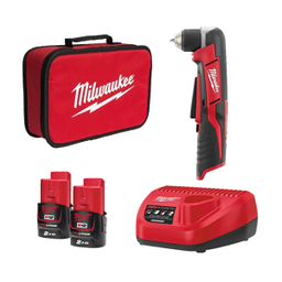 [201017862033] สว่านเจาะมุมฉากไร้สาย MILWAUKEE NO.C12 RAD-202C M12 Sub Compact Right Angle Drill  (Charger , 2 Battery)