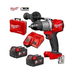 [201017862097] สว่านไขควงไร้สาย MILWAUKEE NO.M18 FPD2-502C M18 Fuel 2-speed Drill 18V, 502C ( 2 battery 1 charger )