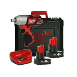 [209001862006] บล็อกกระแทกไร้สาย MILWAUKEE NO.M12BIW12-402C M12 impact wrench 1/2&quot;SD, 12V, 2pcs 4.0Ah